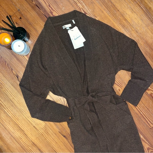 Barbour // NWT // women’s elena cardigan in “cognac” - Picture 5 of 10